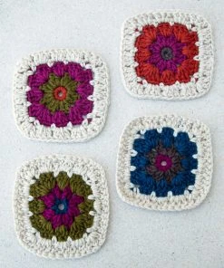 Natural Life Crochet Coaster Set