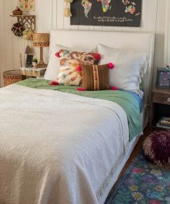 Natural Life Back To Campus Matelasse Coverlet