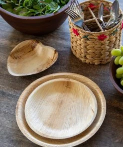Natural Life Palm Leaf Plate Set Of 12