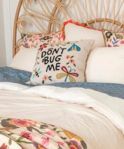 Natural Life Hand Embroidered Pillow NEW & TRENDING