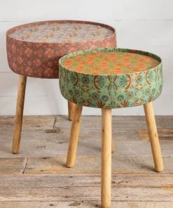 Natural Life Fabric Wrapped Side Table NEW & TRENDING