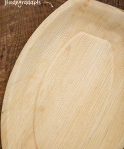 Natural Life Palm Leaf Plate Set Of 12