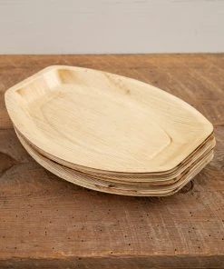 Natural Life Palm Leaf Plate Set Of 12