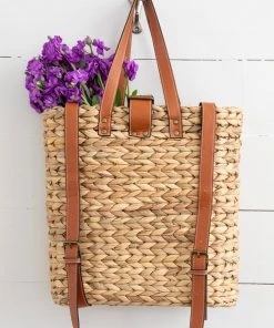 Natural Life Straw Backpack
