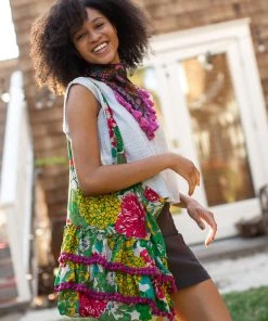 Natural Life Ruffle Tote Bag