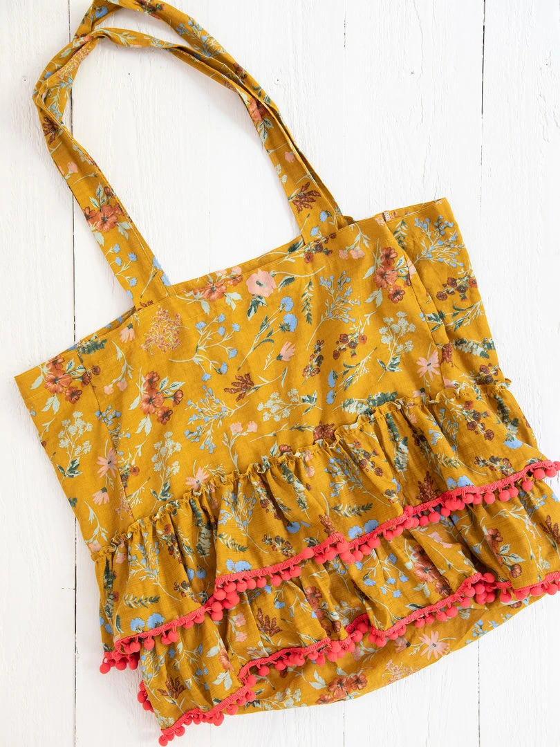 Natural Life Ruffle Tote Bag 7 Natural Life Ruffle Tote Bag