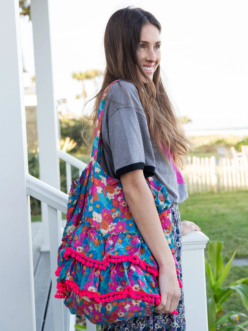 Natural Life Ruffle Tote Bag 13 Natural Life Ruffle Tote Bag