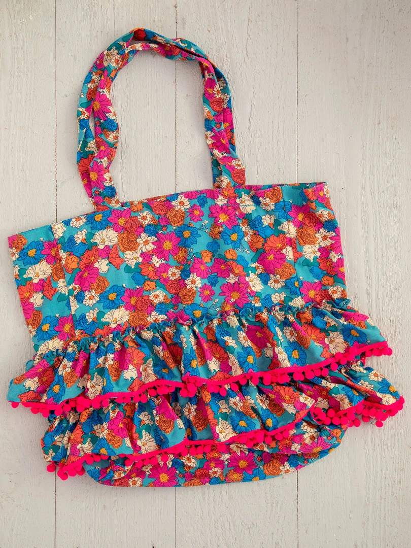Natural Life Ruffle Tote Bag 14 Natural Life Ruffle Tote Bag