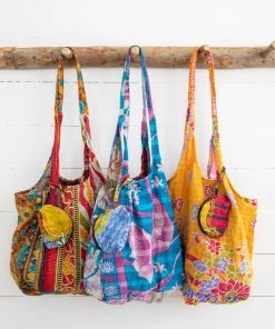 Natural Life Slouchy Kantha Tote NEW & TRENDING