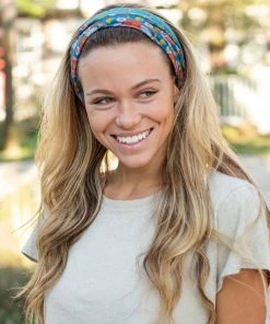 Natural Life Border Print Boho Bandeau Accessories 102 Natural Life Border Print Boho Bandeau Accessories