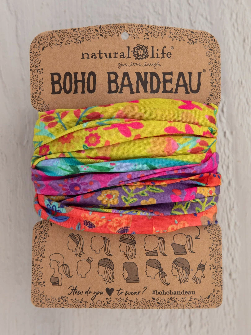 Natural Life Border Print Boho Bandeau Accessories 49 Natural Life Border Print Boho Bandeau Accessories