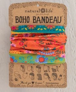 Natural Life Border Print Boho Bandeau Accessories 123 Natural Life Border Print Boho Bandeau Accessories