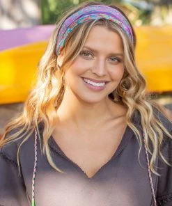 Natural Life Border Print Boho Bandeau Accessories 131 Natural Life Border Print Boho Bandeau Accessories