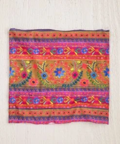 Natural Life Border Print Half Boho Bandeau