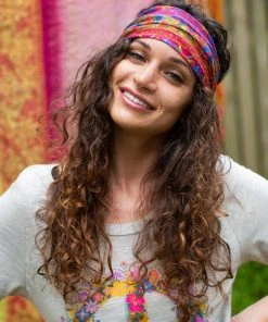 Natural Life Border Print Half Boho Bandeau