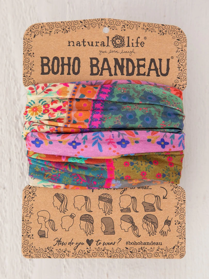 Natural Life Border Print Boho Bandeau Accessories 66 Natural Life Border Print Boho Bandeau Accessories