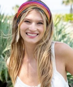 Natural Life Border Print Half Boho Bandeau