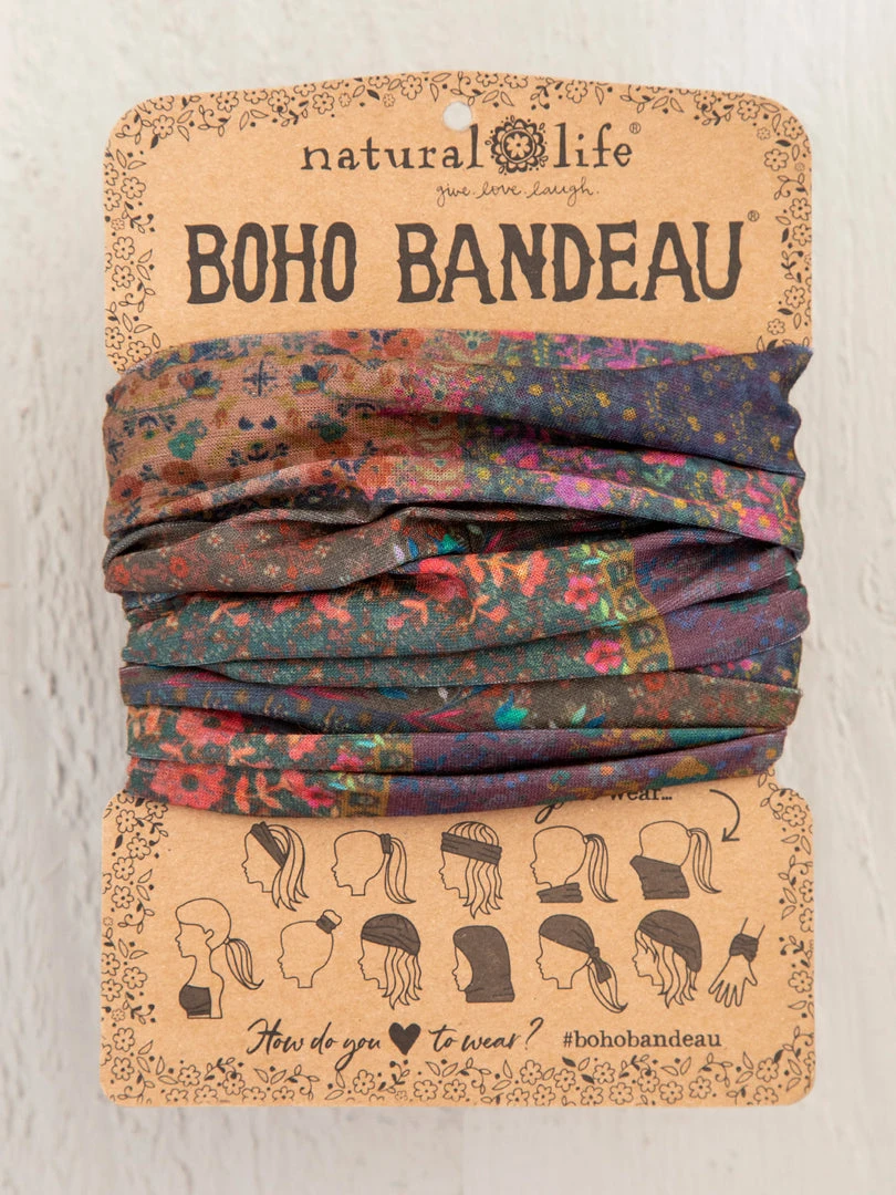 Natural Life Border Print Boho Bandeau Accessories 53 Natural Life Border Print Boho Bandeau Accessories