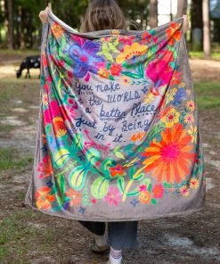 Natural Life Back To Campus Tapestry Blanket