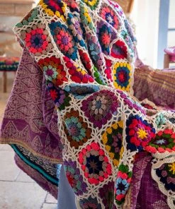 Natural Life Granny Square Crochet Blanket Back To Campus