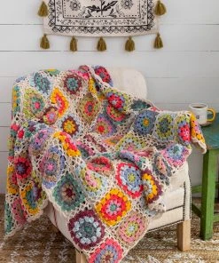 Natural Life Granny Square Crochet Blanket Back To Campus