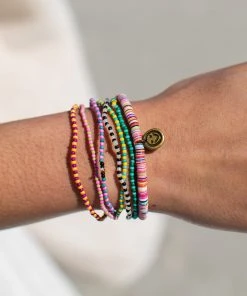 Natural Life Sequin Disc Charm Bracelet