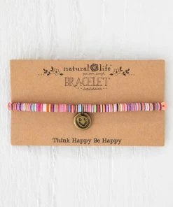 Natural Life Sequin Disc Charm Bracelet 7 Natural Life Sequin Disc Charm Bracelet