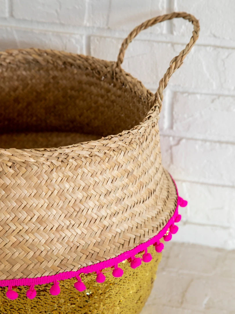 Natural Life Sequin Belly Basket 5 Natural Life Sequin Belly Basket