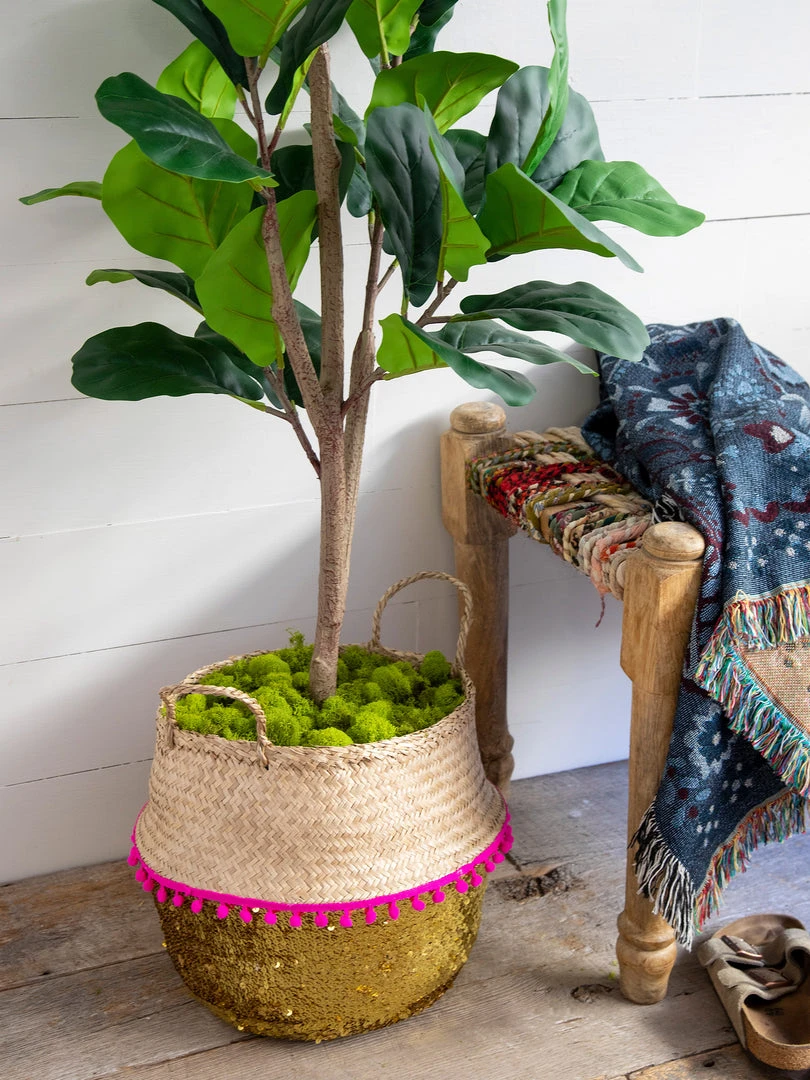 Natural Life Sequin Belly Basket 7 Natural Life Sequin Belly Basket