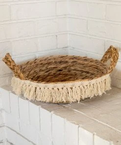 Natural Life Macrame Fringe Basket 14 Natural Life Macrame Fringe Basket