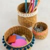 Natural Life Back To Campus Set Of 3 Small Woven Baskets
