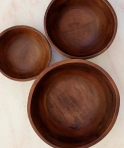 Natural Life Mango Wood Bowl Set 9 Natural Life Mango Wood Bowl Set