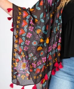 Natural Life NEW & TRENDING Border Kimono