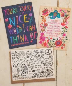 Natural Life Set Of 3 Greeting Cards