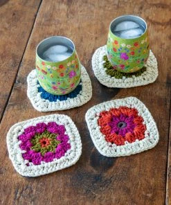 Natural Life Crochet Coaster Set