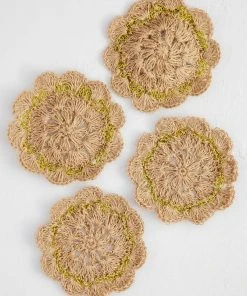 Natural Life Crochet Coaster Set