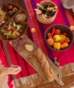 Natural Life Hand Carved Bread Board