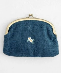 Natural Life Embroidered Coin Purse Back To Campus