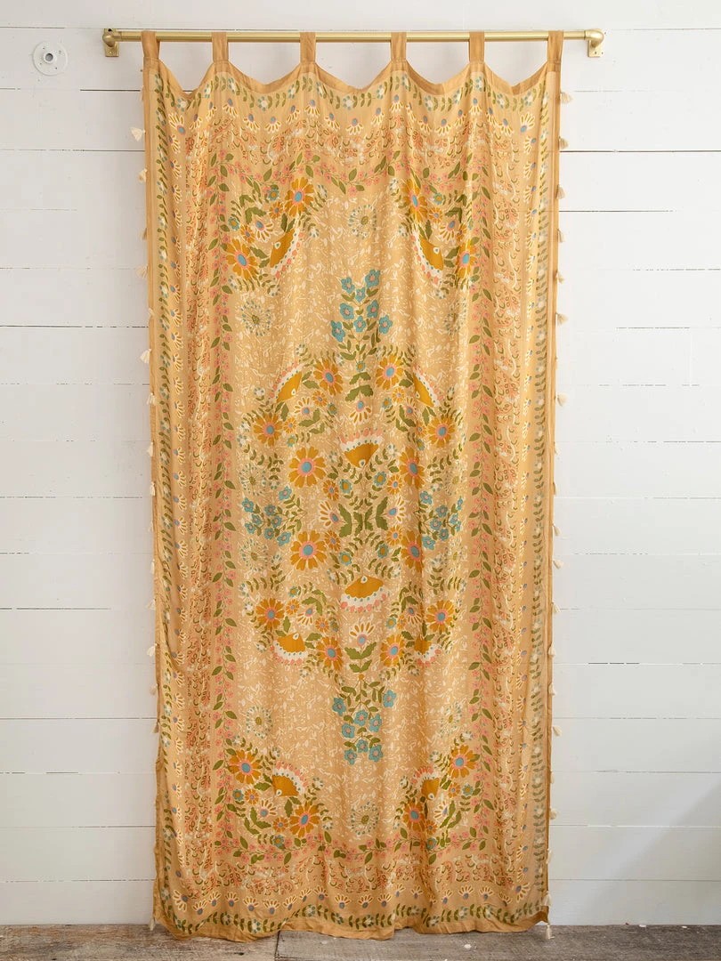 Natural Life Printed Curtain Panel 5 Natural Life Printed Curtain Panel