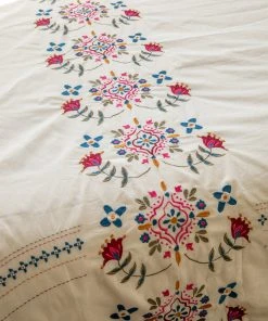 Natural Life Back To Campus Embroidered Coverlet