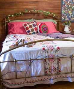 Natural Life Back To Campus Embroidered Coverlet