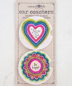 Natural Life Car Coasters
