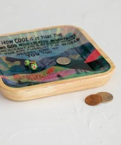 Natural Life Lacquered Wood Tray NEW & TRENDING