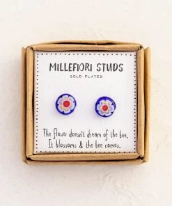 Natural Life Millefiori Bead Studs SUMMER SHOP
