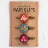 Natural Life Embroidered Hair Clip Set 1 Natural Life Embroidered Hair Clip Set