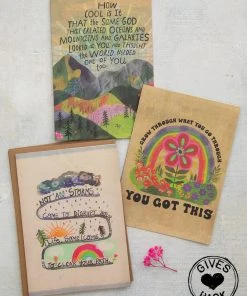 Natural Life Set Of 3 Greeting Cards