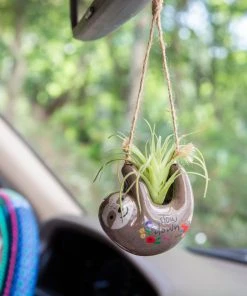 Natural Life Faux Succulent Car Charm