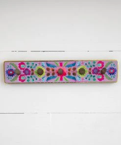 Natural Life Floral Hook Rack