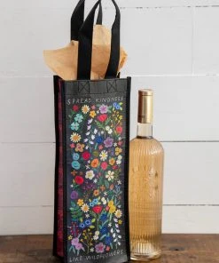 Natural Life Wine Bottle Happy Bag Kitchen & Drinkware