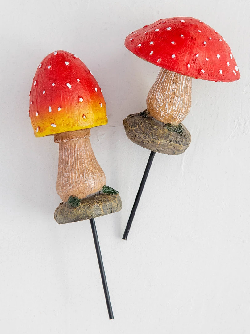 Natural Life Set Of 2 Garden Stakes Beach & Outdoors 4 Natural Life Set Of 2 Garden Stakes Beach & Outdoors